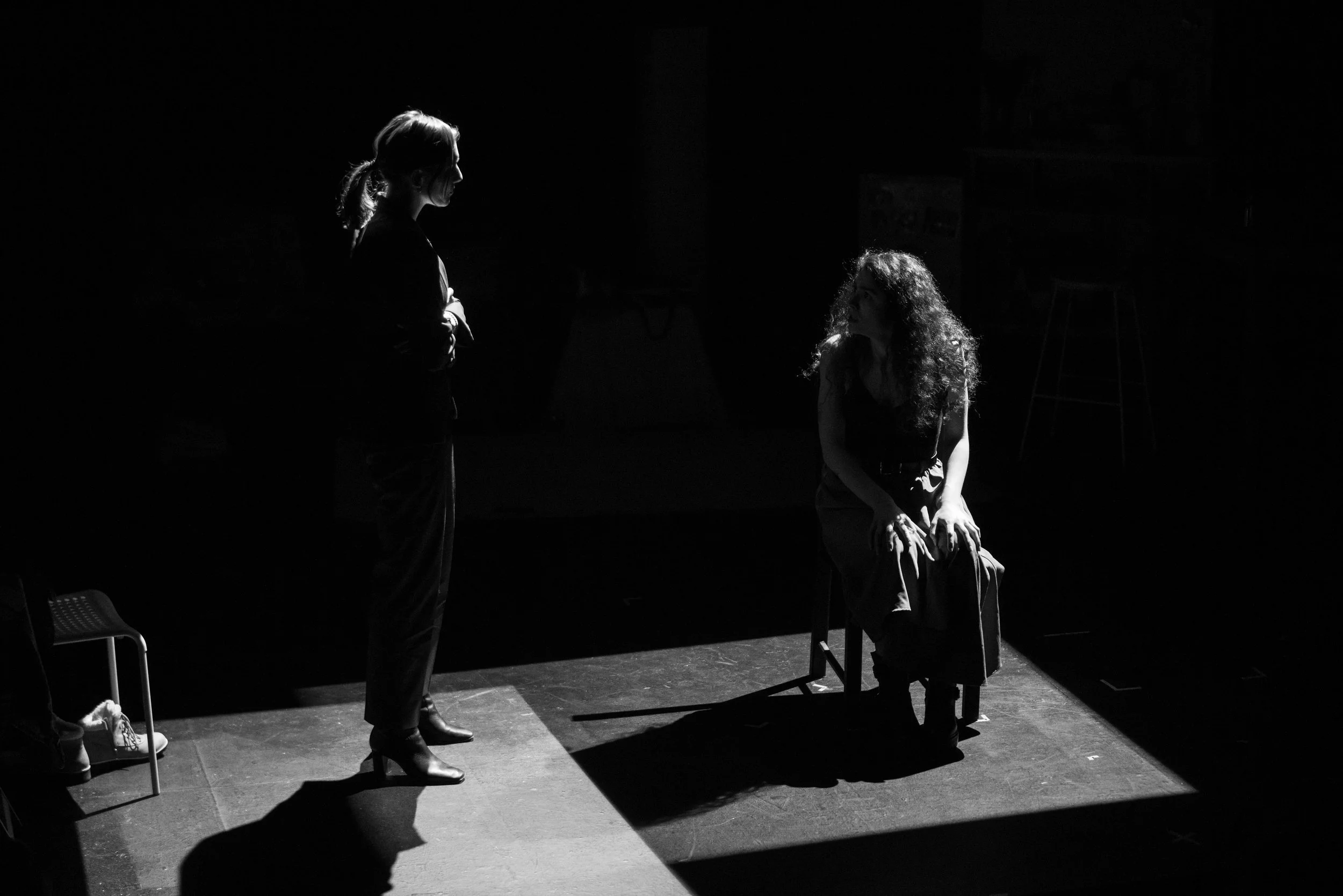 Giorgia Valenti and Maria Müller in Until Dark, by Federica Borlenghi (2024)