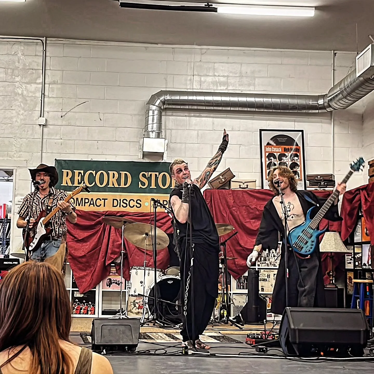 Thank you so much to everyone who came out to @recordstopny this weekend!!! We were so happy to debut a new song, a new eyeball mask, and meet some new fans. I hope to see you all at our next show on Sunday, June 14th!