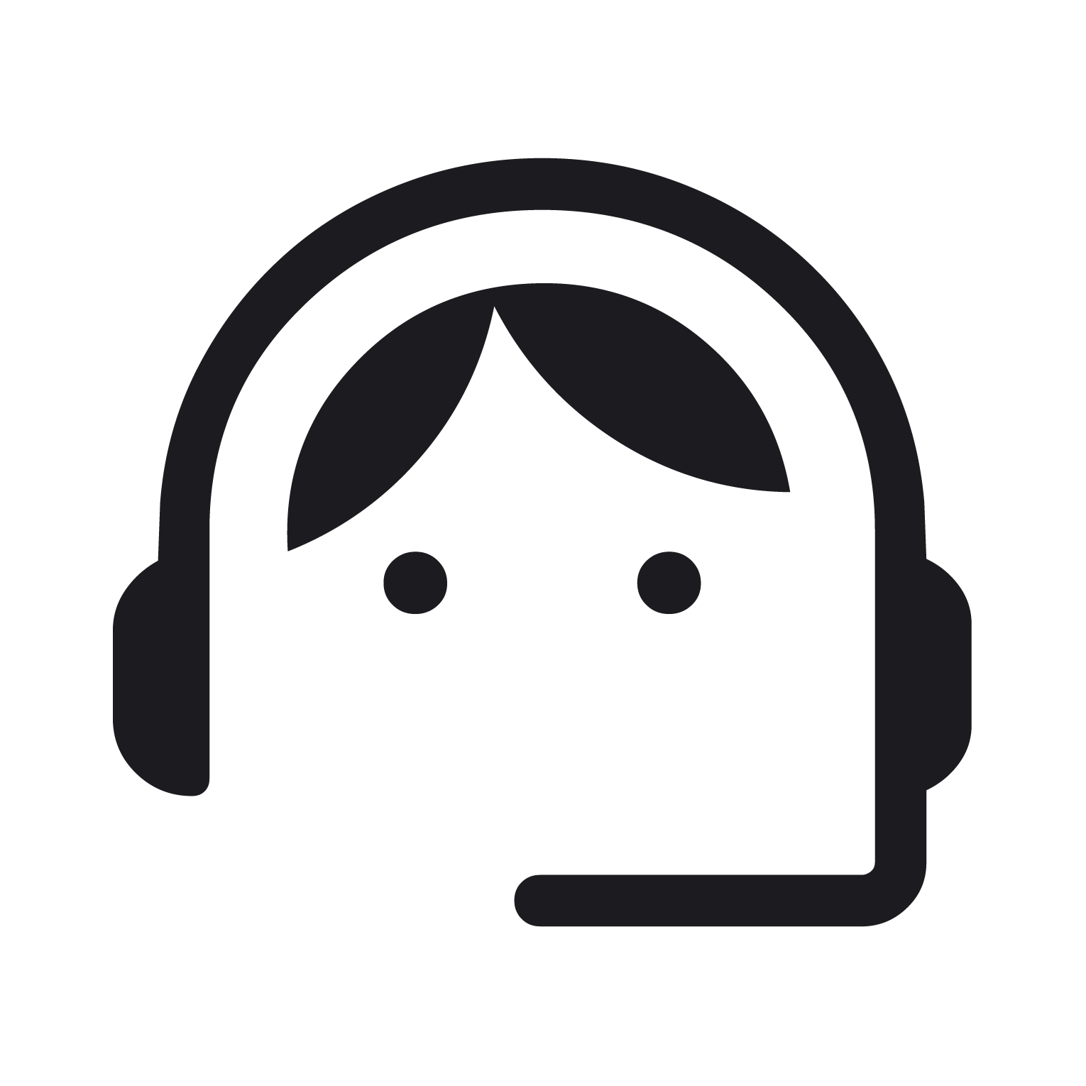 Icon of a person with headphones, symbolizing listening or audio-related content.