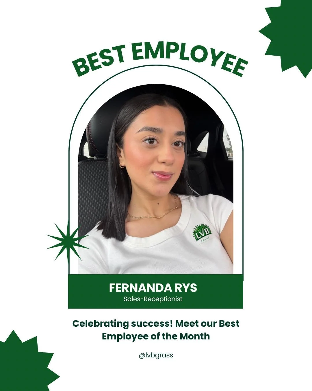 🎉 Employee of the Month 🎉

Thank you for giving it your all with our clients every single day.
Your dedication, consistency, and commitment truly stand out.
You&rsquo;re always on top of every detail making sure everything runs smoothly.

We apprec