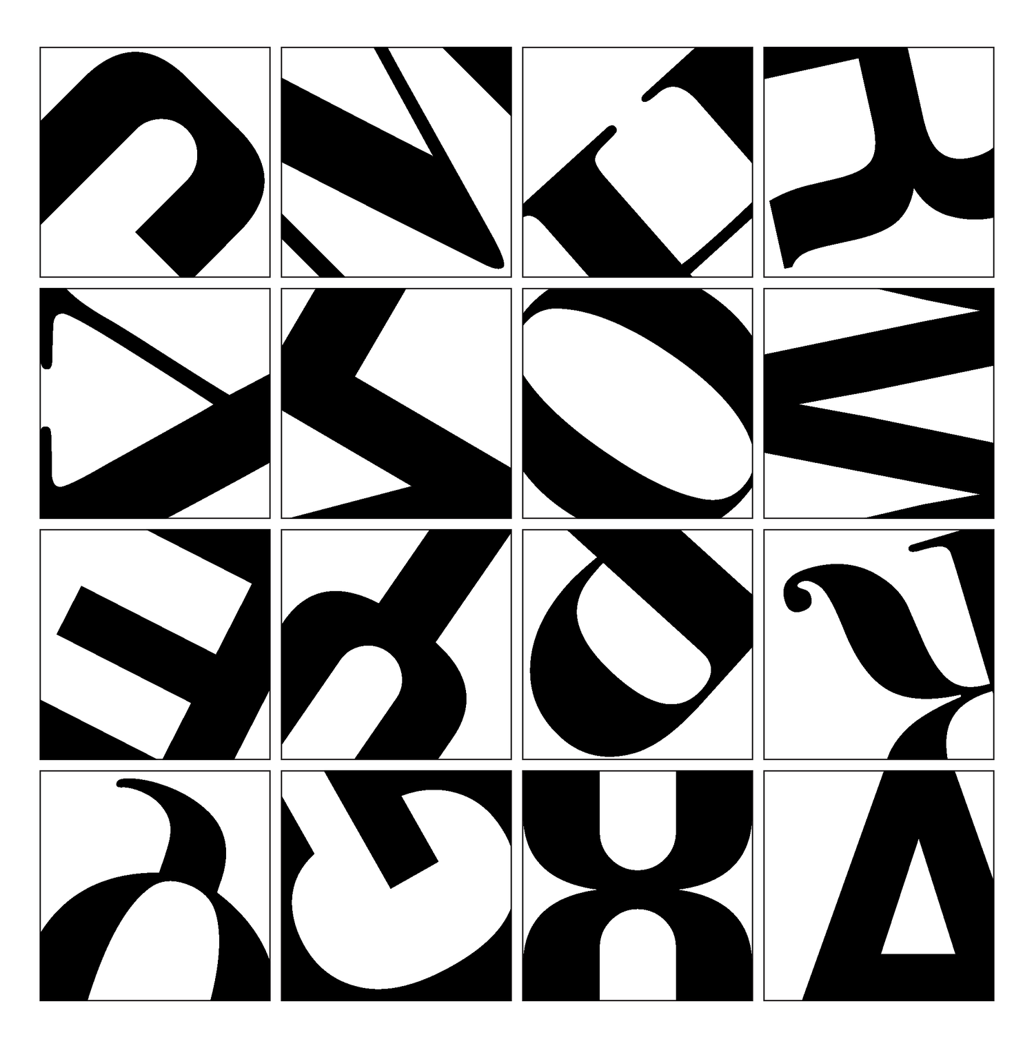 Cropped Letterforms — Sean McGovern
