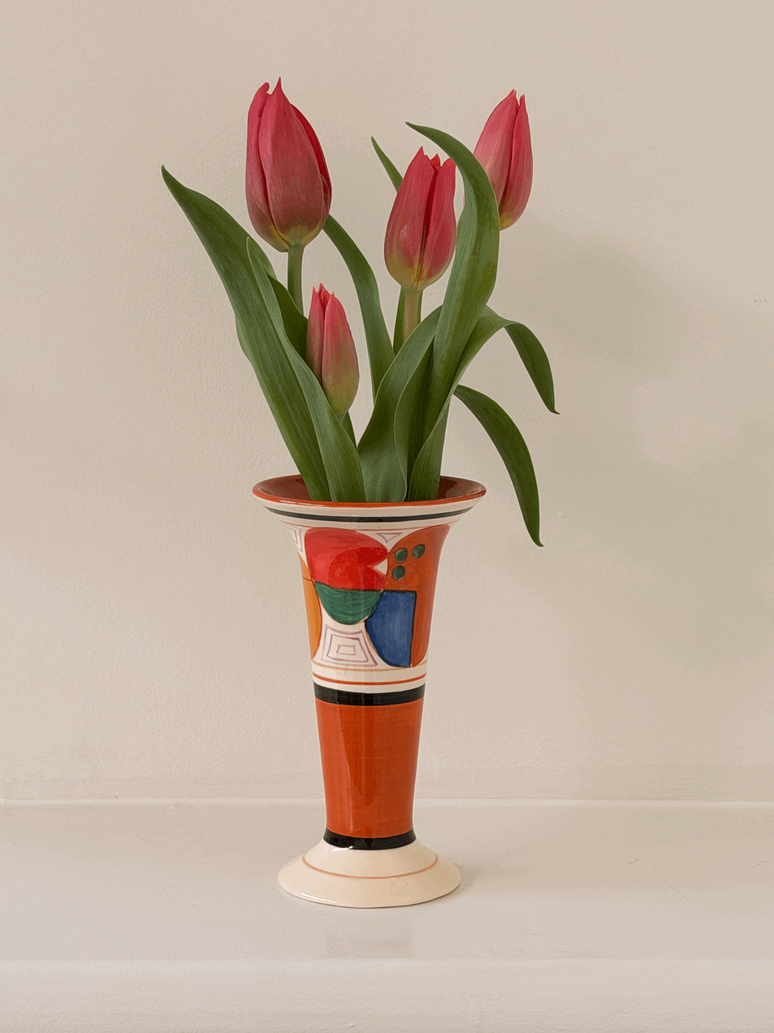 Clarice Cliff Small Vase, 1993 MOMA Reproduction