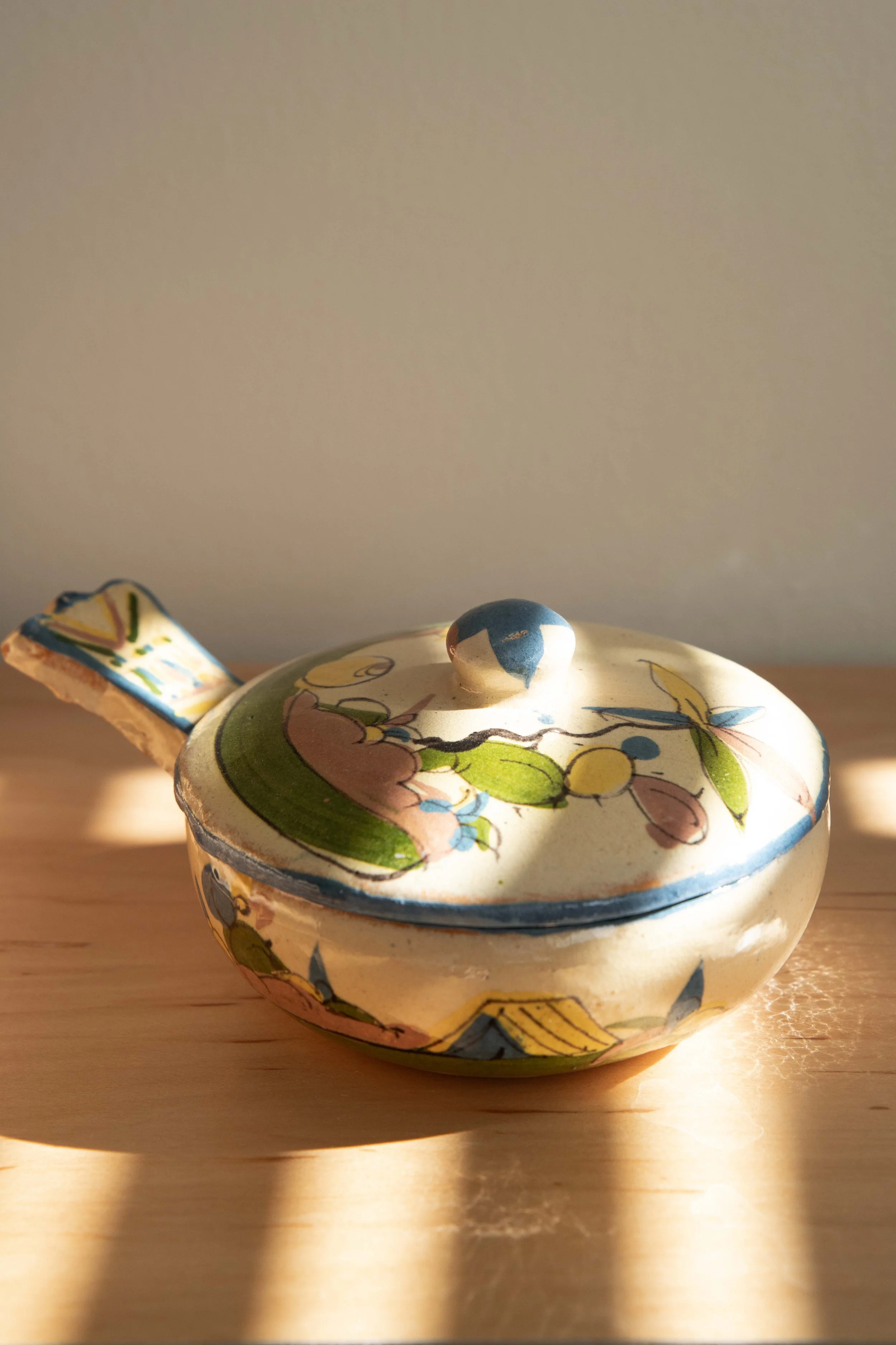 1930s Mexican Tlaquepaque Bowl - Off White