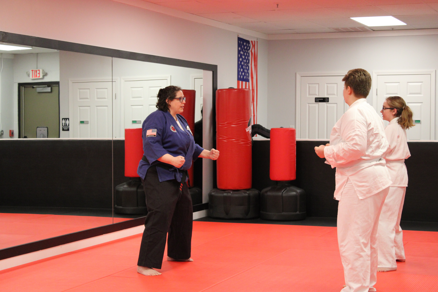 Women's self-defense class