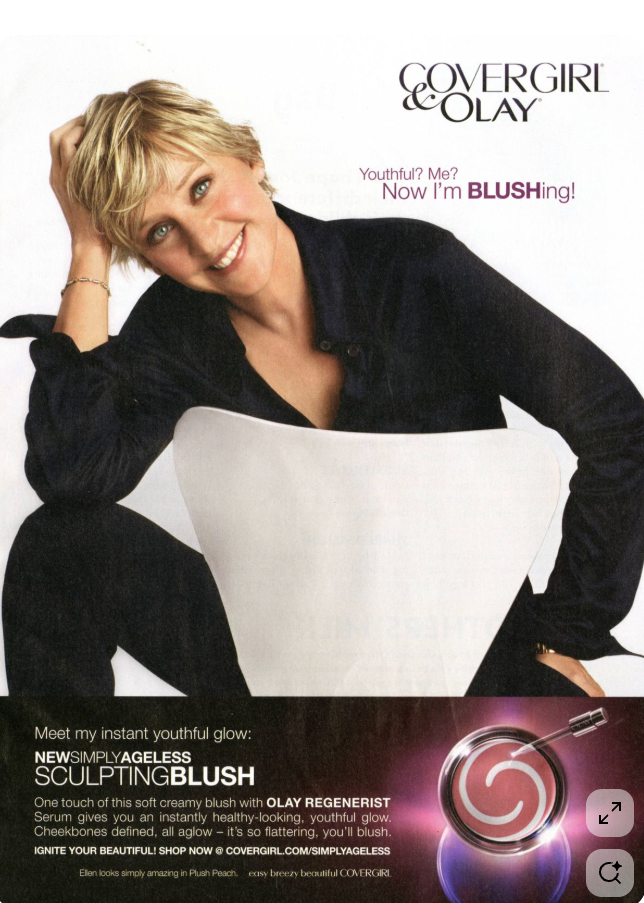 And CoverGirl had a lesbian, over-50 spokeswoman.