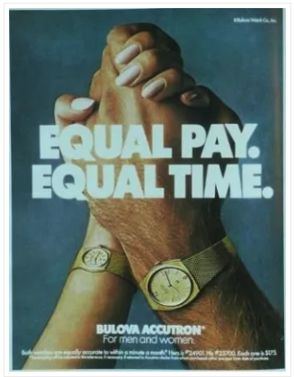 Using the feminist message to sell.