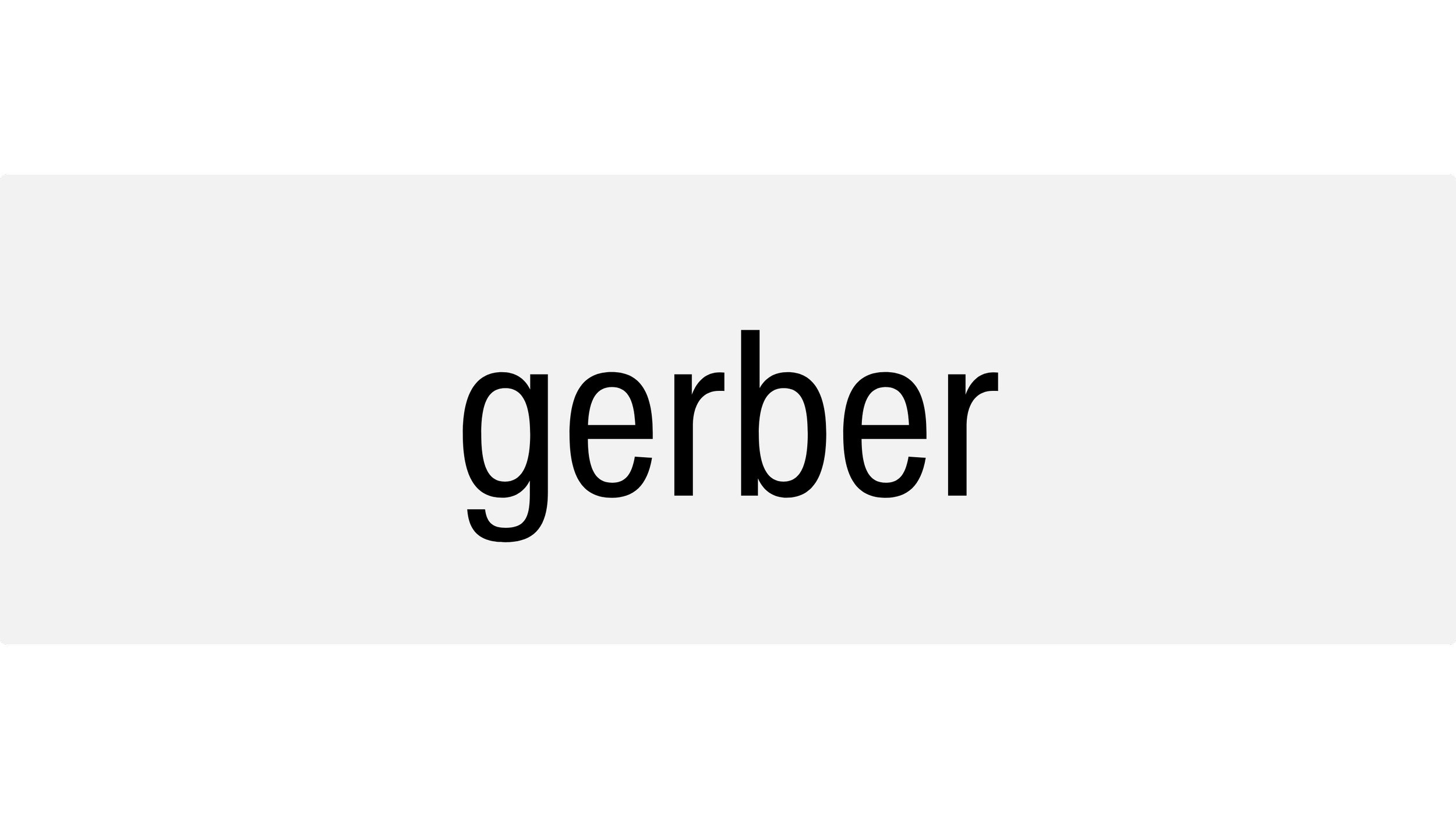 The brand Gerber, sold at Chic Kids.