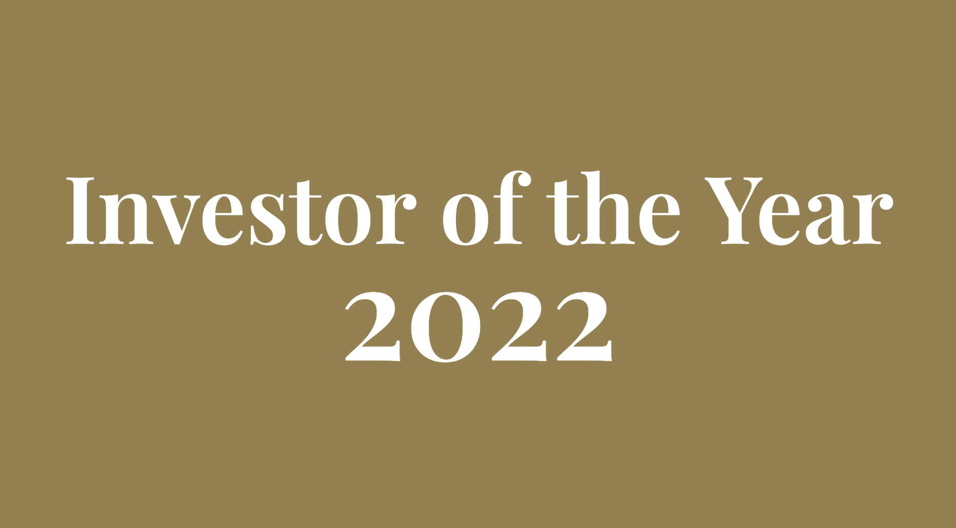 Investor of the Year Presented by Austin Venture Association