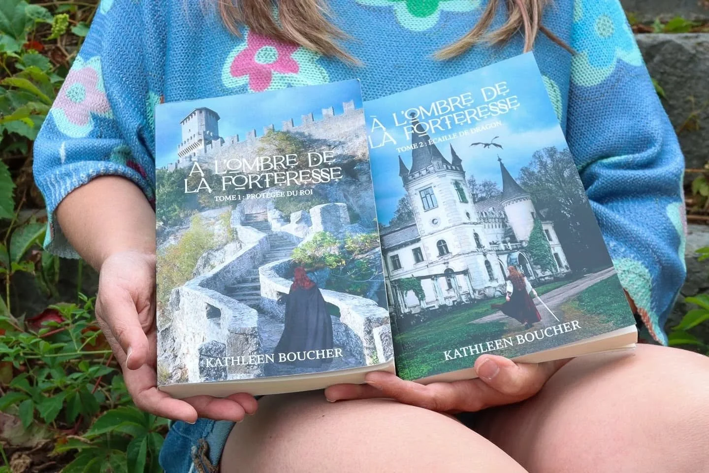 The covers of À l'Ombre de la Forteresse, novels by Kathleen Boucher