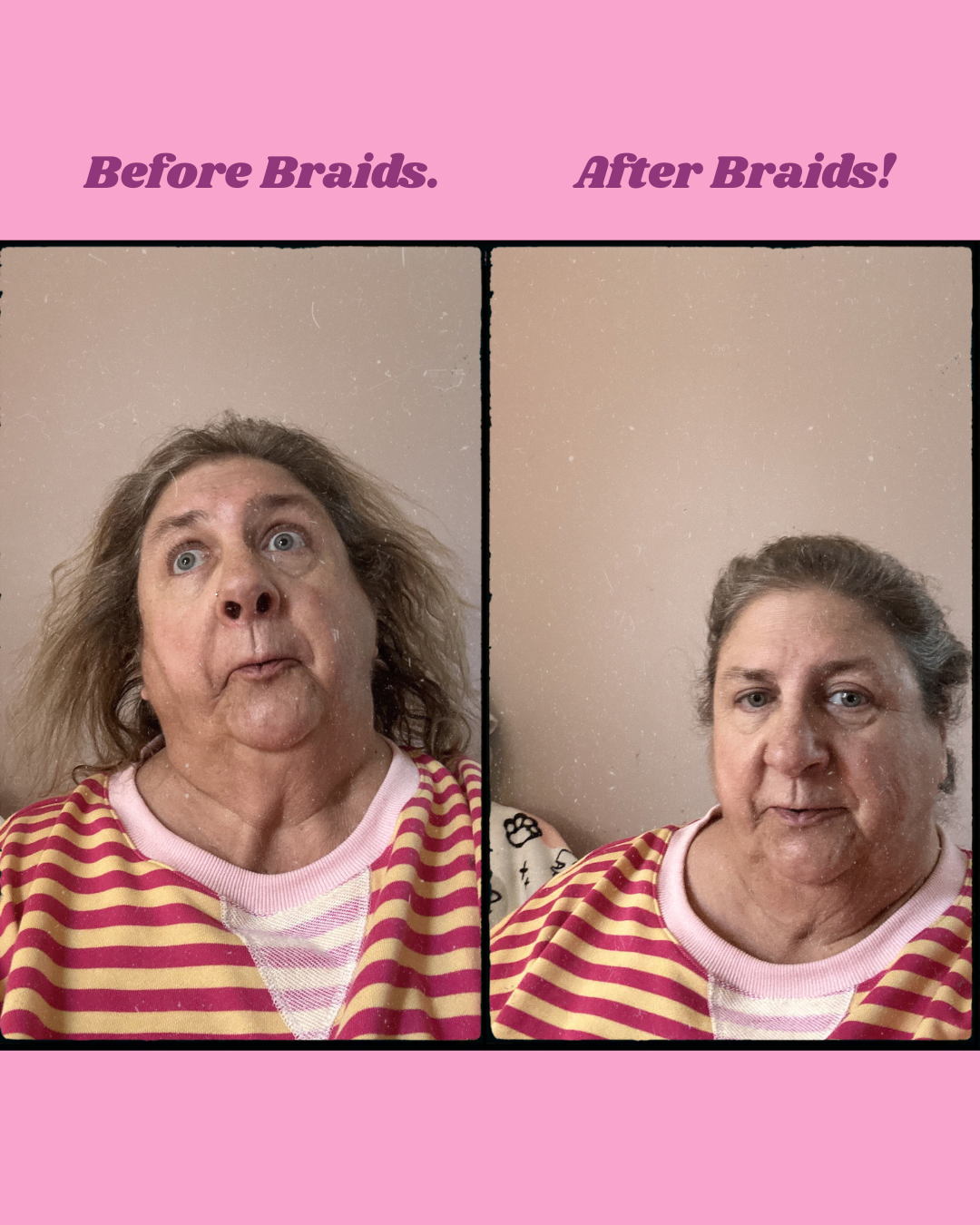 Before and After How to Braid Hair