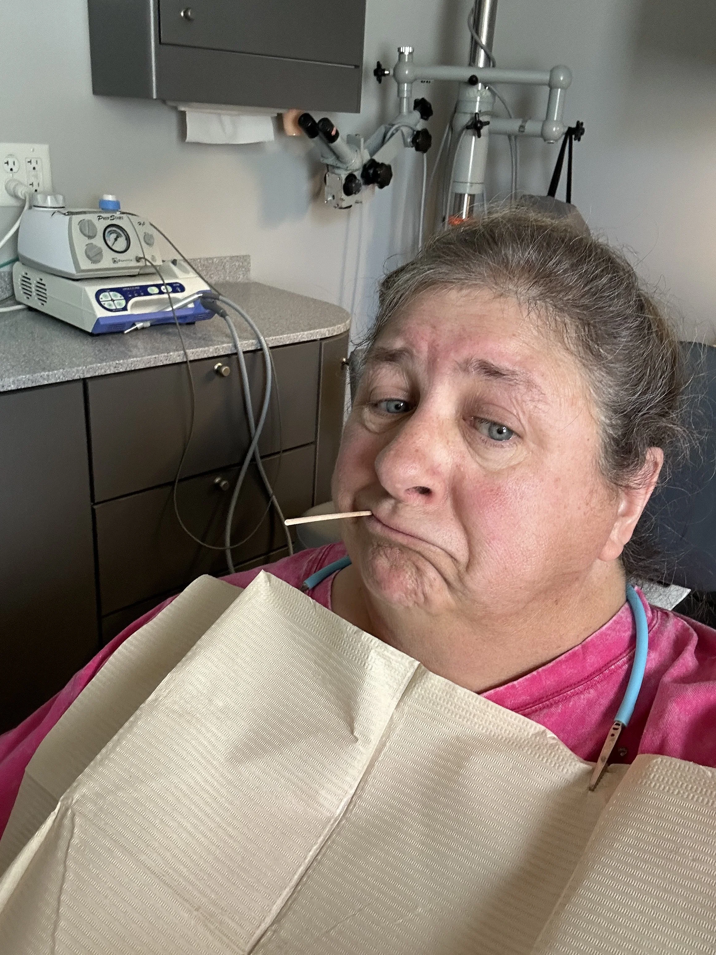 Wynne Penn at the dentist