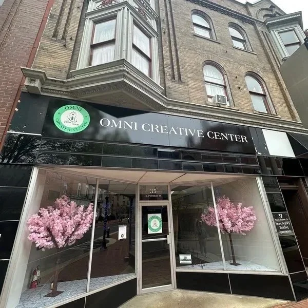 Exterior entrance of the Omni Creative Center