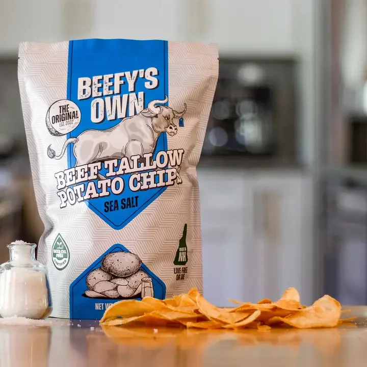 Kettle Cooked Tallow Potato Chips - Beefy's Own