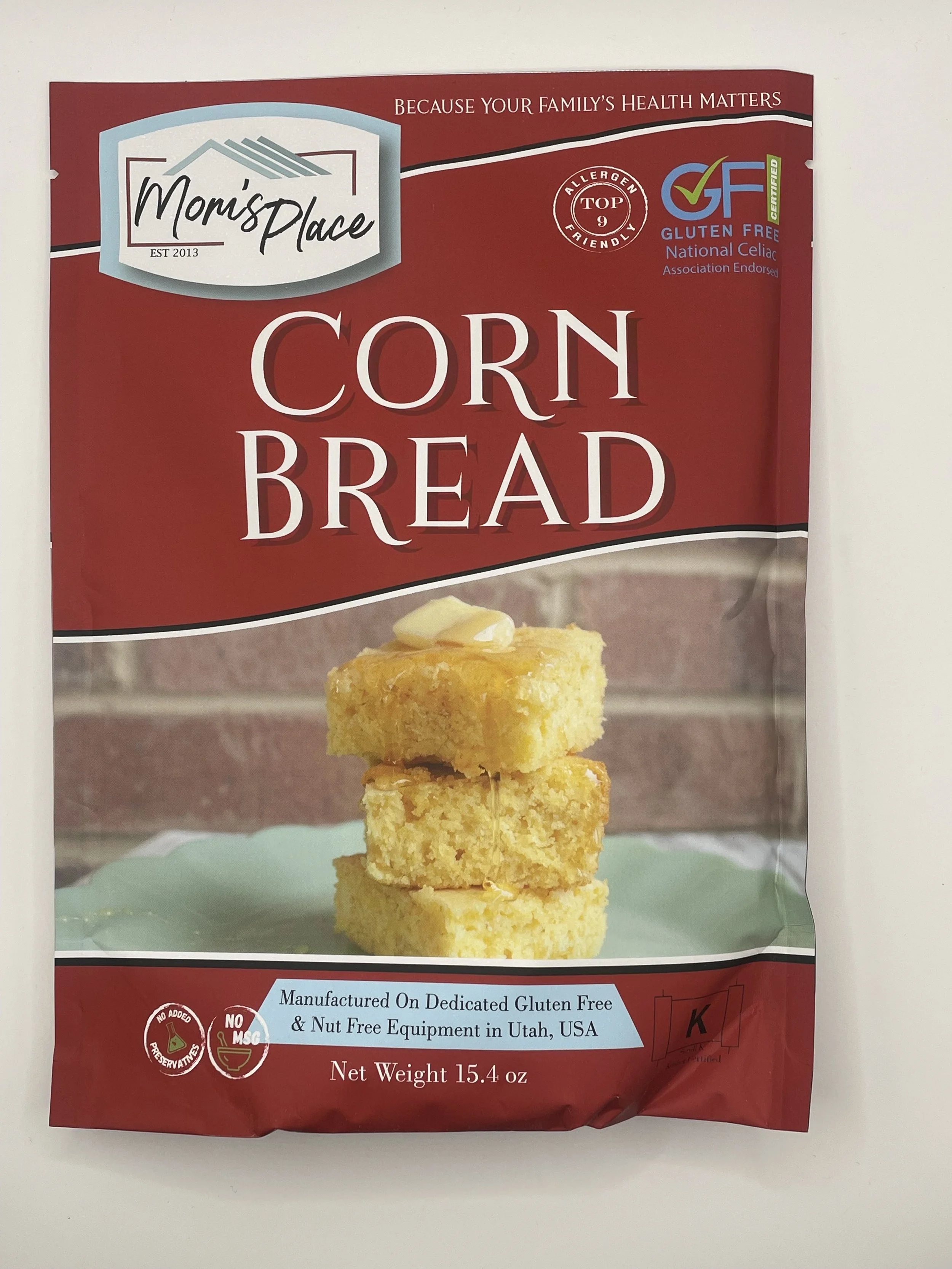 Mom's Place Corn Bread - GLUTEN FREE