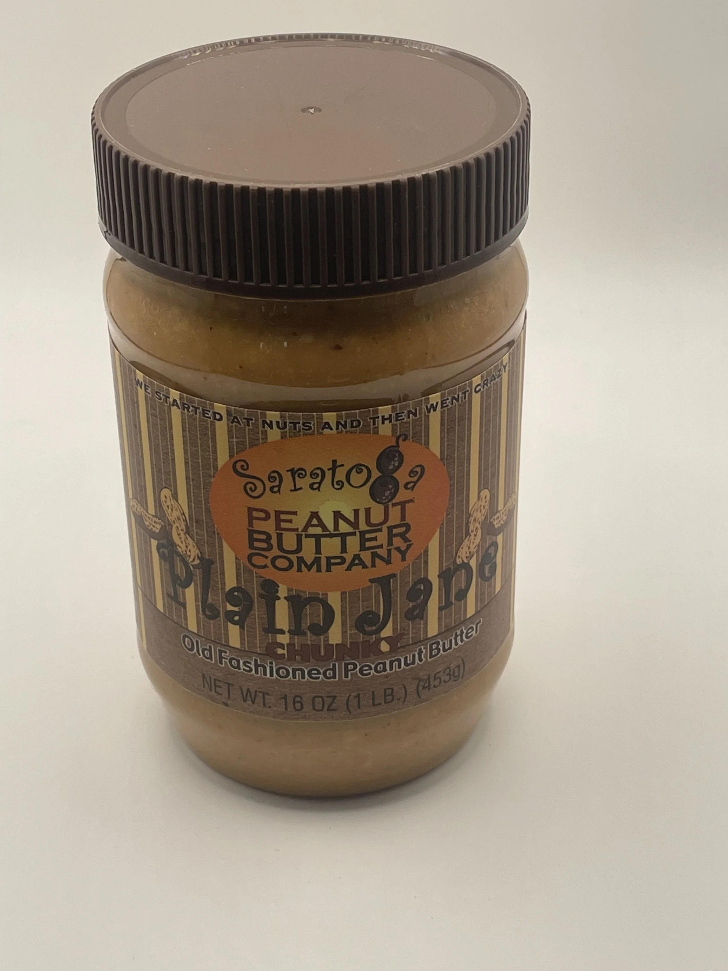 Plain Jane Chunky Old Fashioned Peanut Butter - Saratoga Peanut Butter