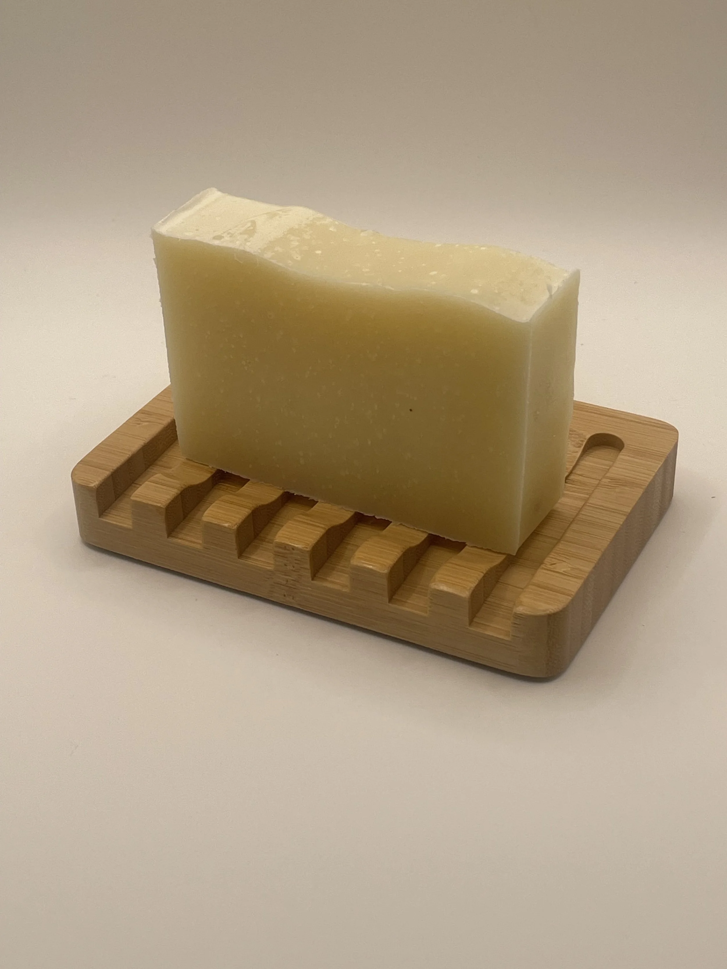 Bamboo Soap Holder - Green Llama