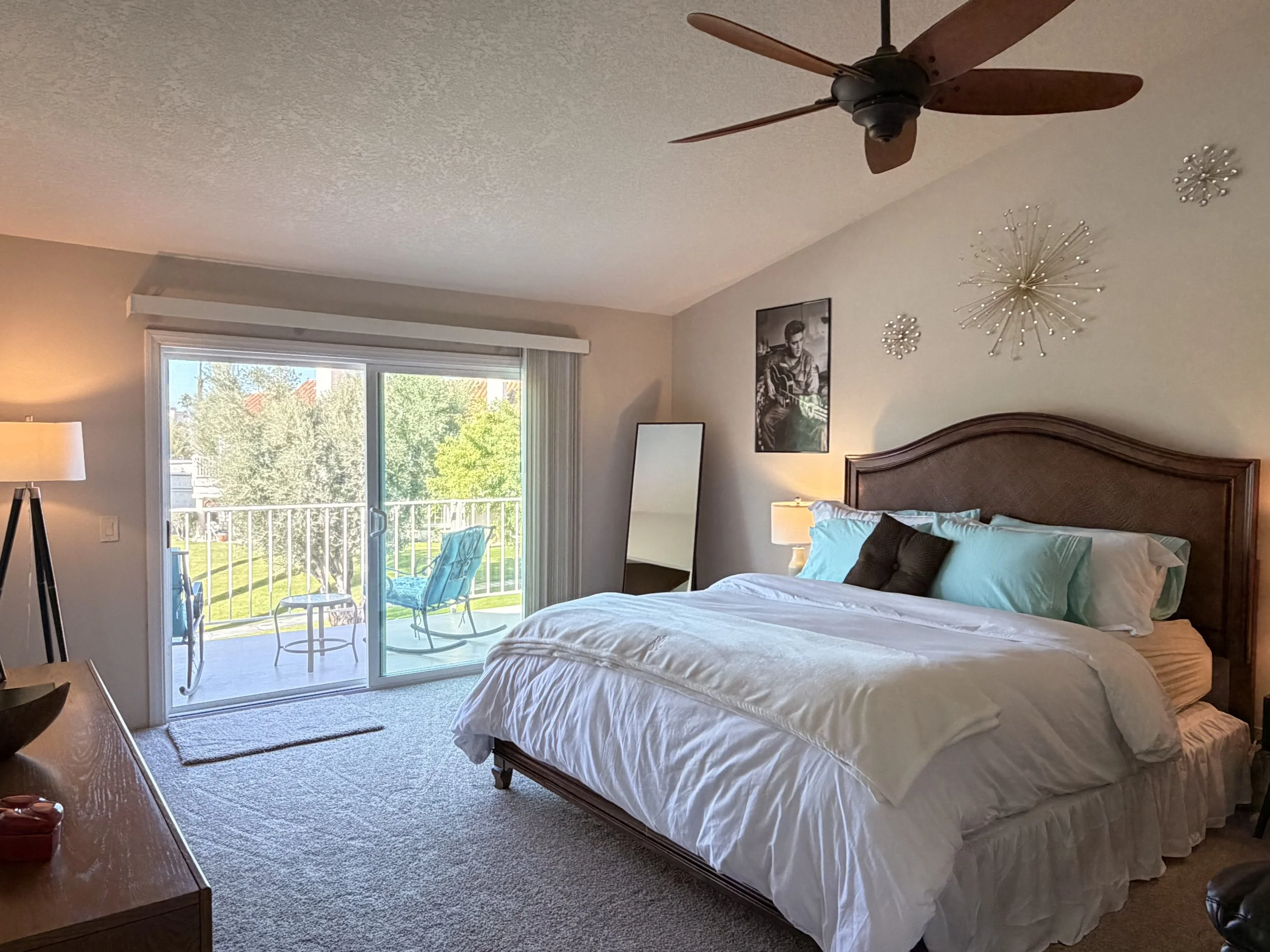 Primary King Bedroom with Balcony Access