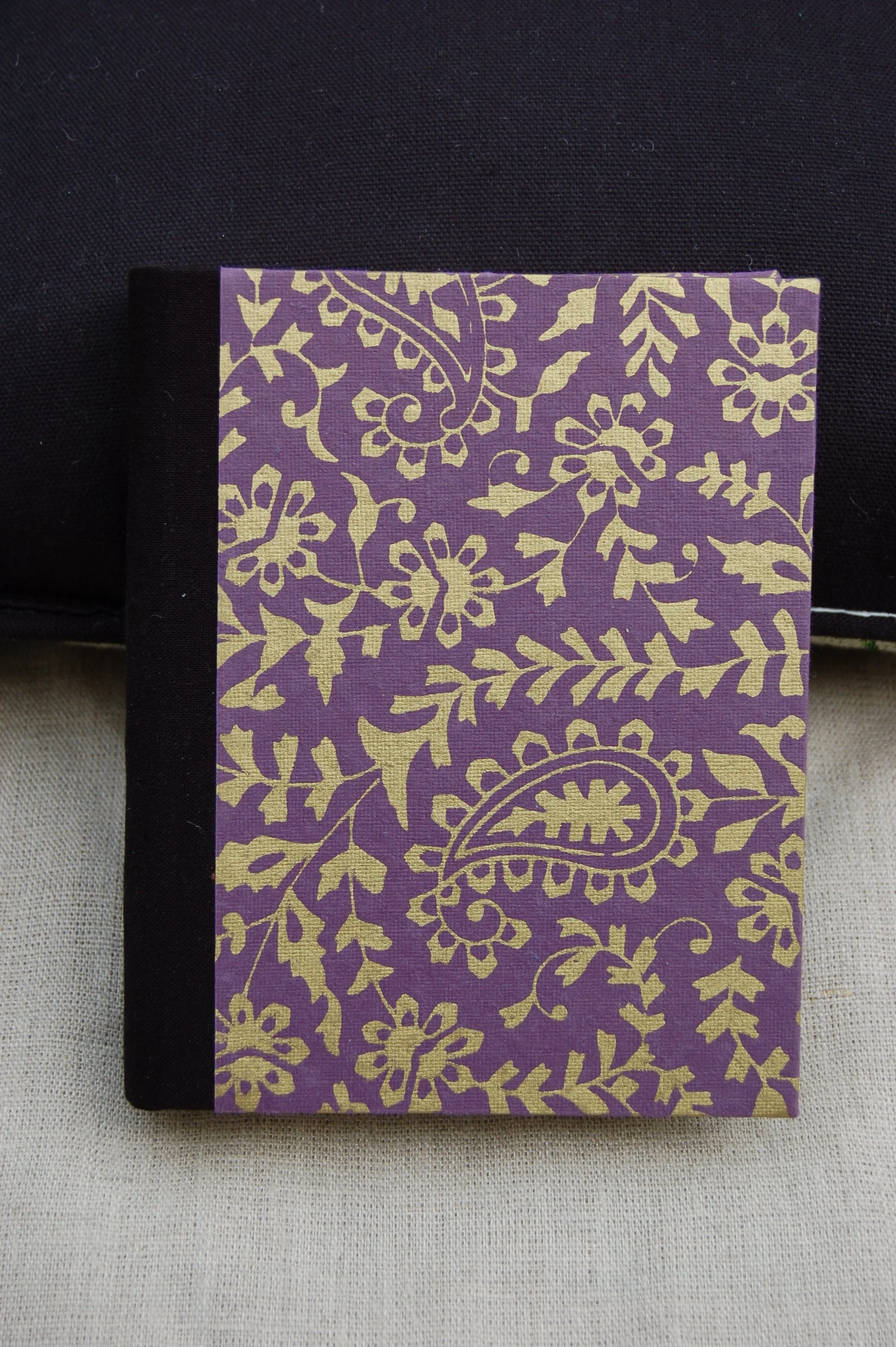 Pocket Journal - Drawing - Gold and Purple Paisley