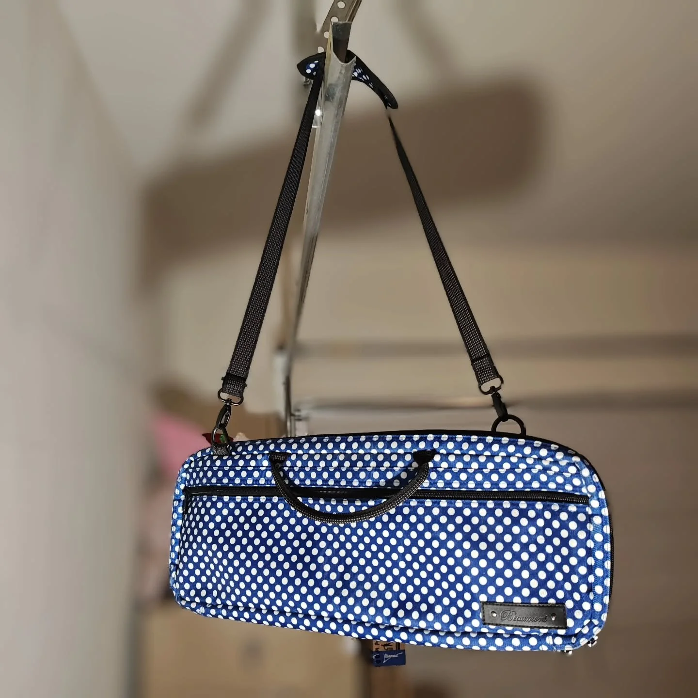 Sleek. Light. Comfortable. POLKA-DOT?! This flute case cover is just the best. Built to hold a flute AND piccolo, with a sleeve on the side for all of your other stuff, this flute case cover is begging for a new home!

This and more at masmusicaz.com
