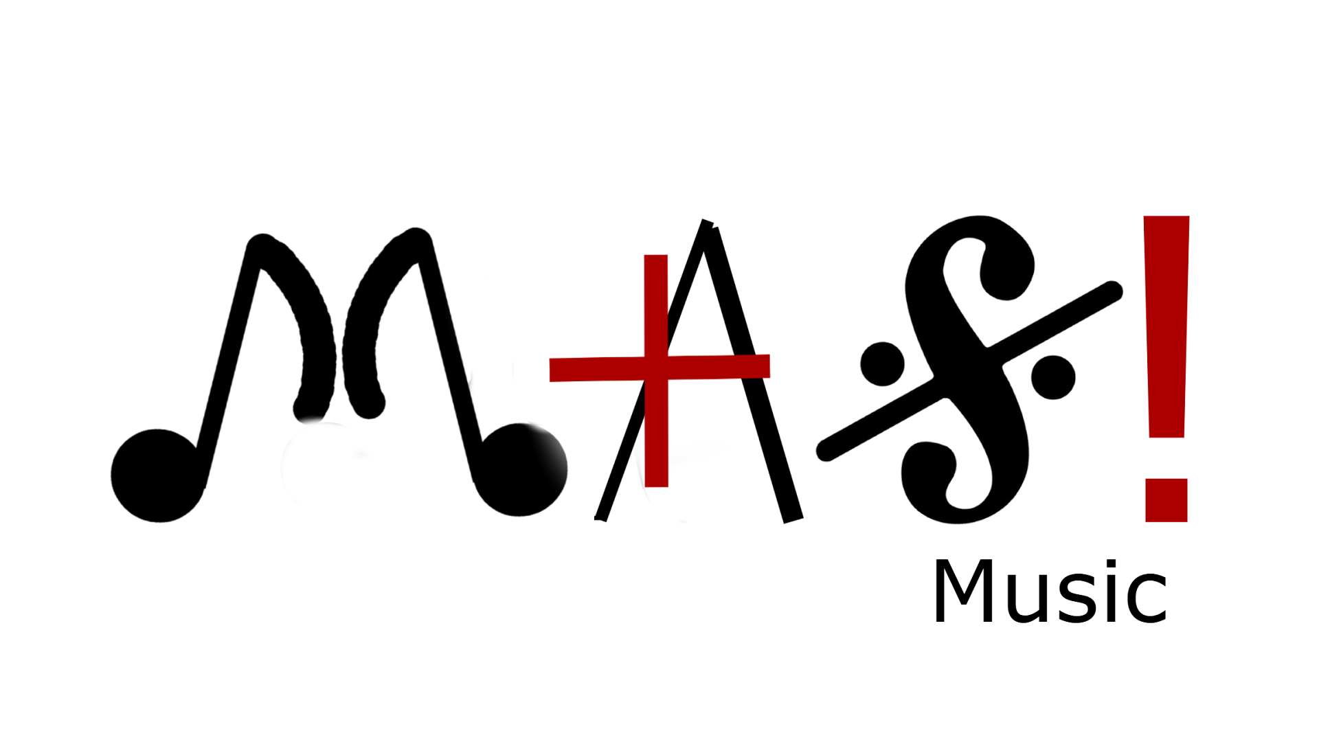 Text that reads 'Math + Percent /!' with the plus and slash symbols in red and the rest in white on a black background.