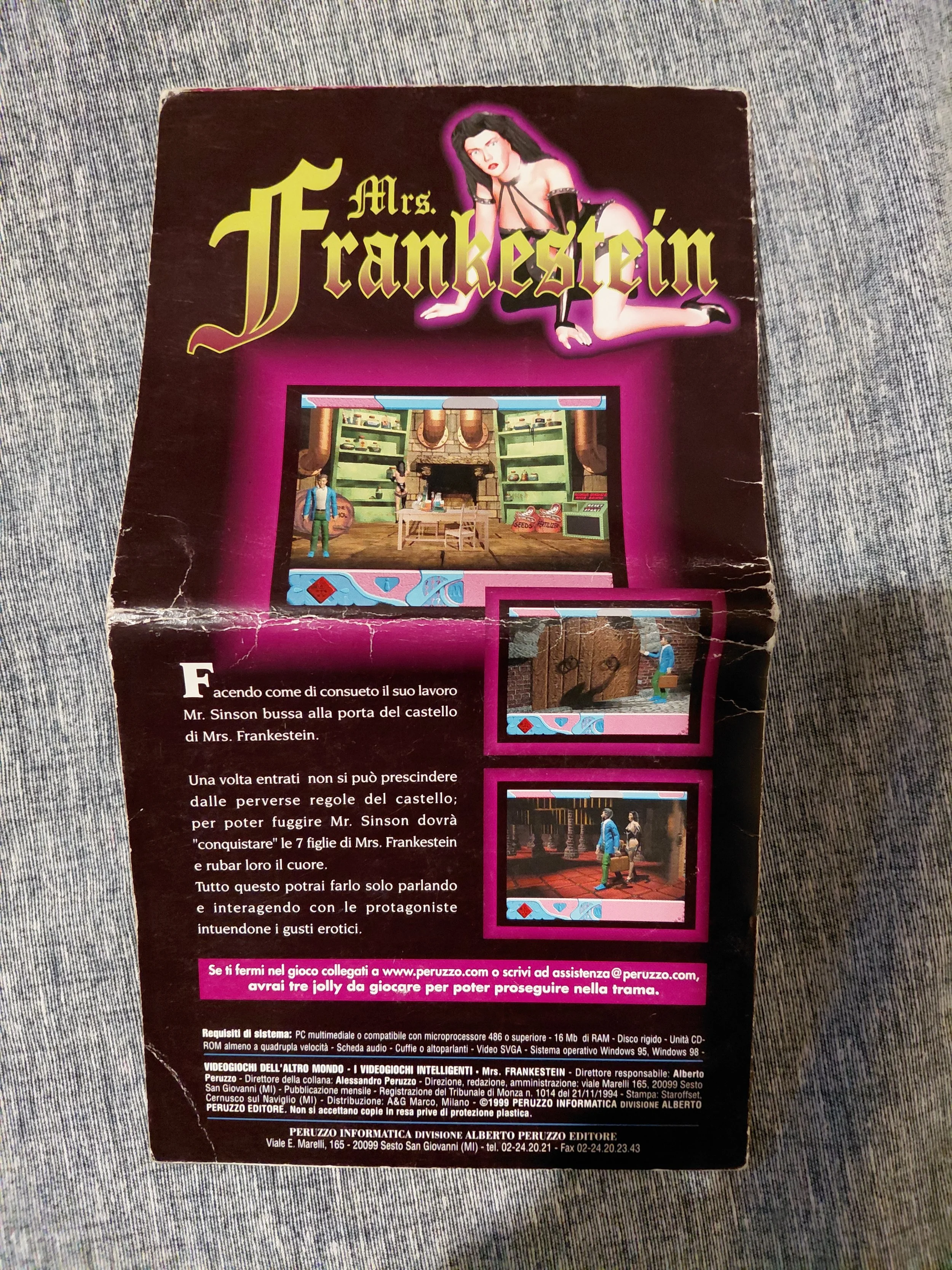 Retro gioco Mrs. Frankenstein gioco in italiano retrogames.
