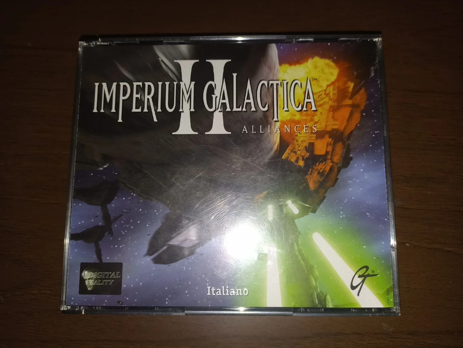 Copertina del gioco da tavolo 'Imperium Galactica II: Alliances' con arte spaziale e galassie