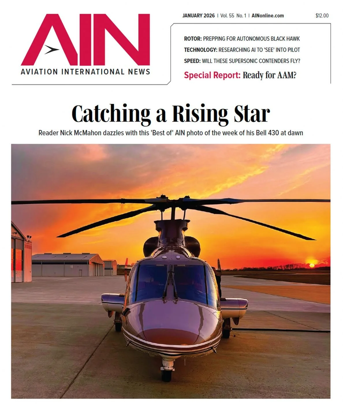 Thank you to @ain_online for the cover shot this month! #ainonline #aviation