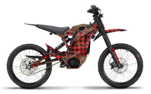 Razor MX350 dirt bike with custom name decal wrap