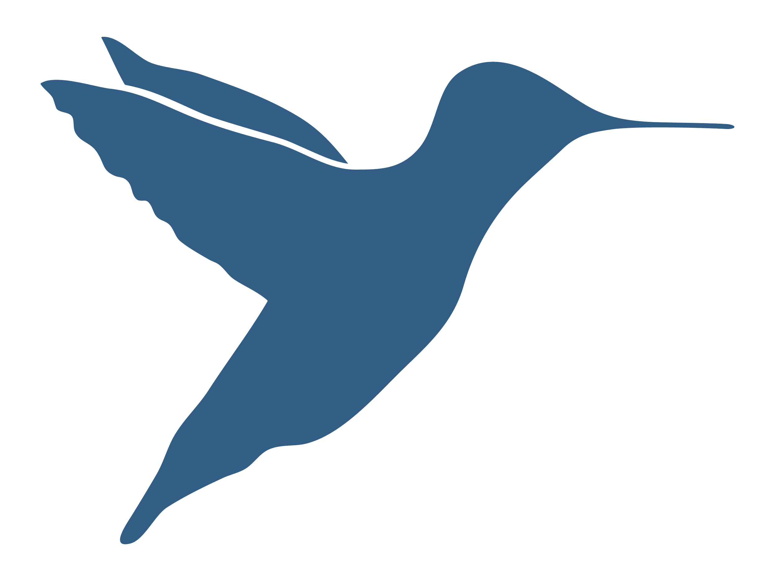 Blue hummingbird icon for Compassionate Decluttering’s First Step service