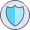 Shield with a checkmark on it
