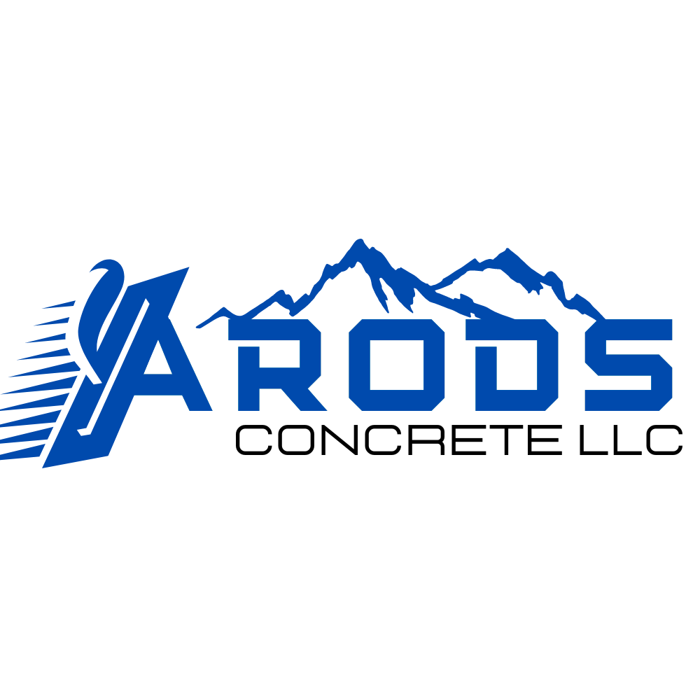 Logo featuring mountains and the word 'Arods' in bold blue letters, with a stylized totemic figure and lines on the left side.
