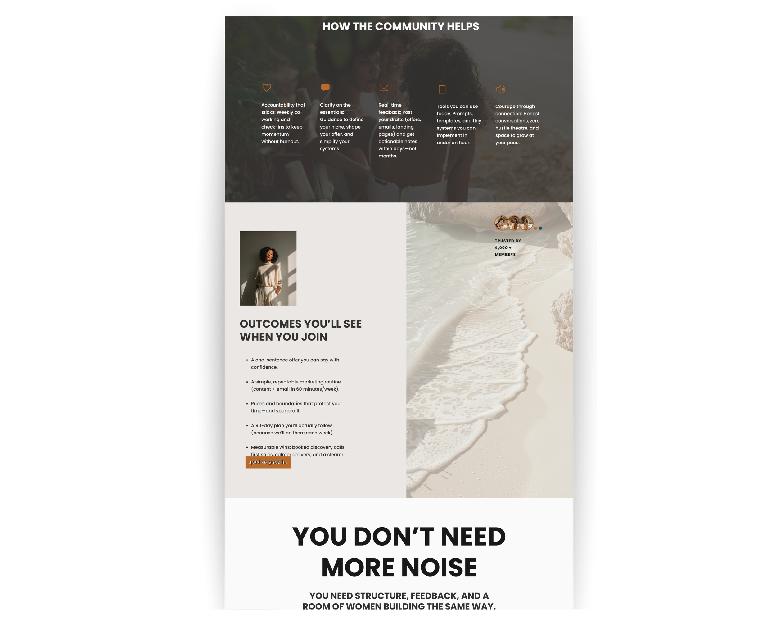 Community page