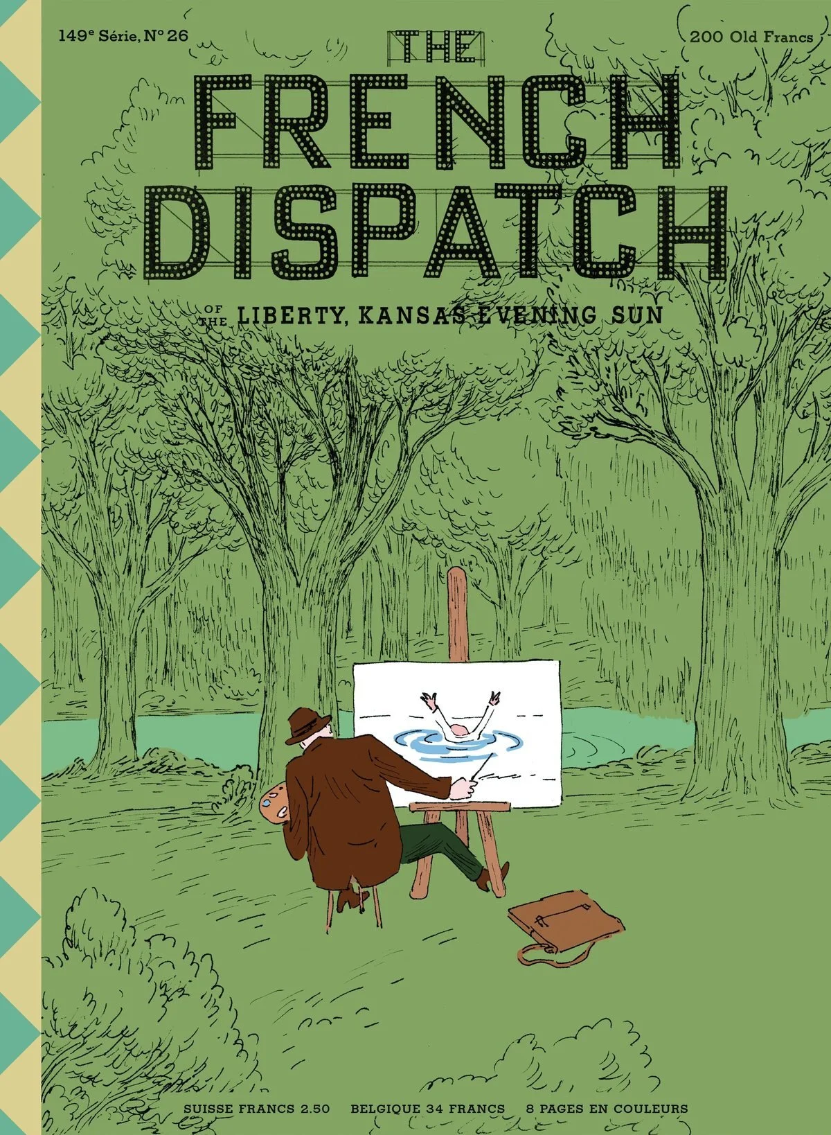 Cover: a painter at an easel in a green forest