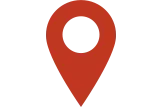 Pixelated red map location marker icon