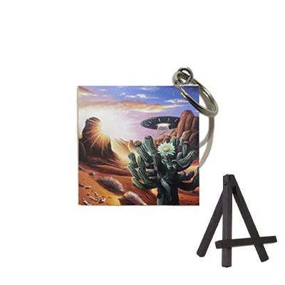 (Resilient Ascent) Mini Canvas Keychain