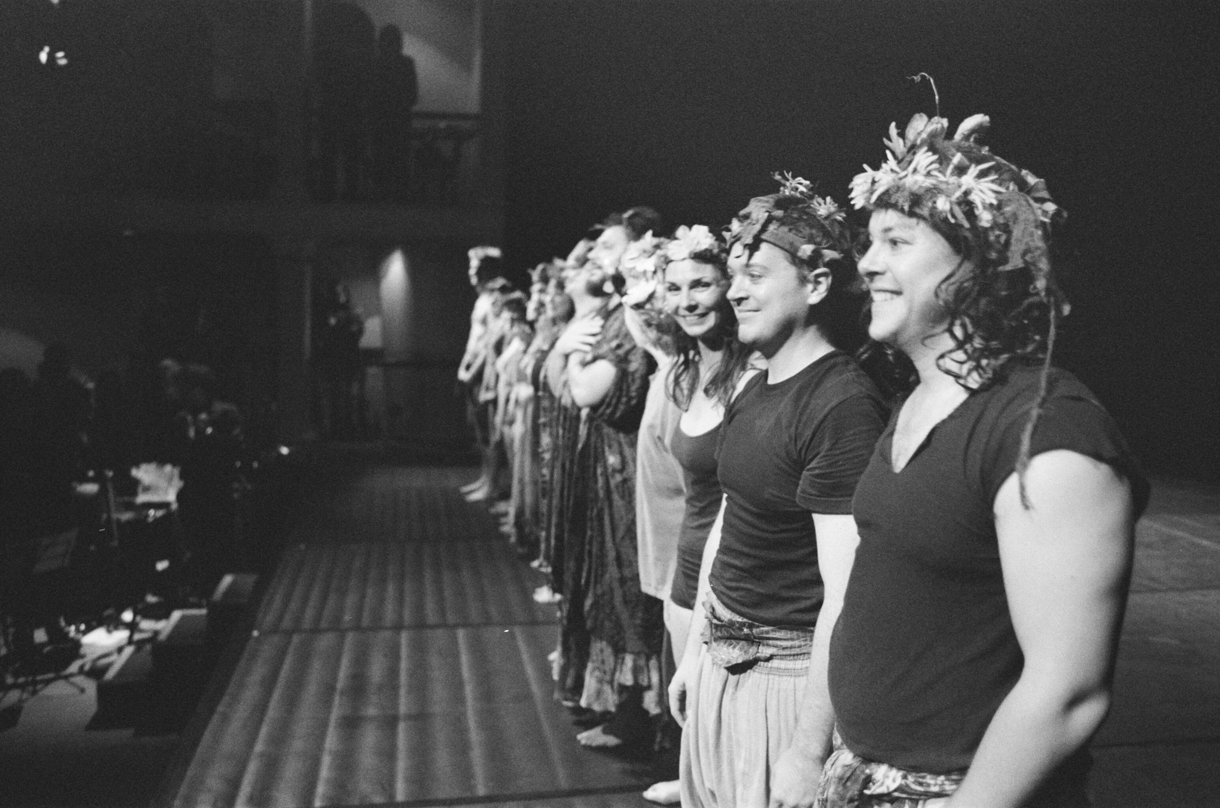 Helena, "A Midsummer Night's Dream" (Sao Paulo Tour).  Directed by Tim Robbins; The Actors' Gang, 2014;  with Adam Ferguson, Will McFadden, and cast;  Photo by Bob Turton