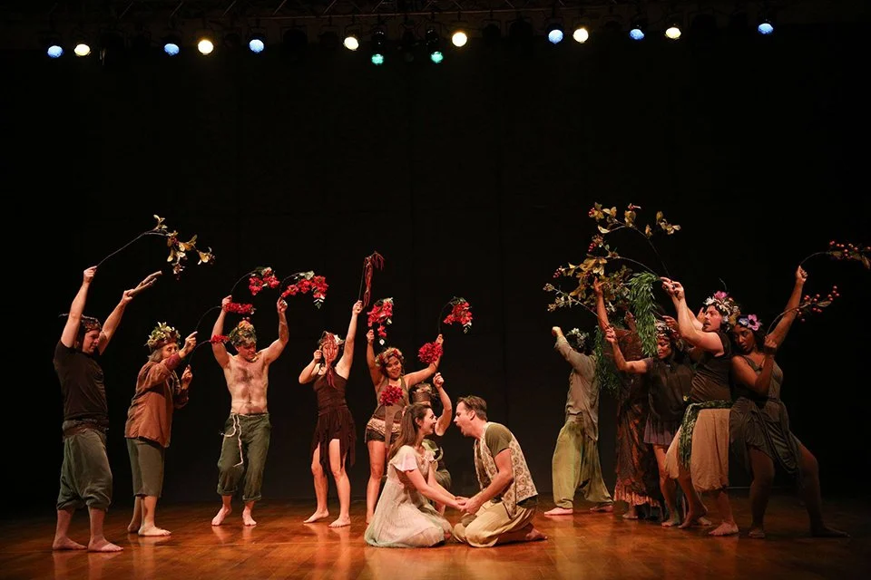 Helena, "A Midsummer Night's Dream," directed by Tim Robbins (Beijing Tour); The Actors' Gang, 2014;  with Adam Jefferis and ensemble.