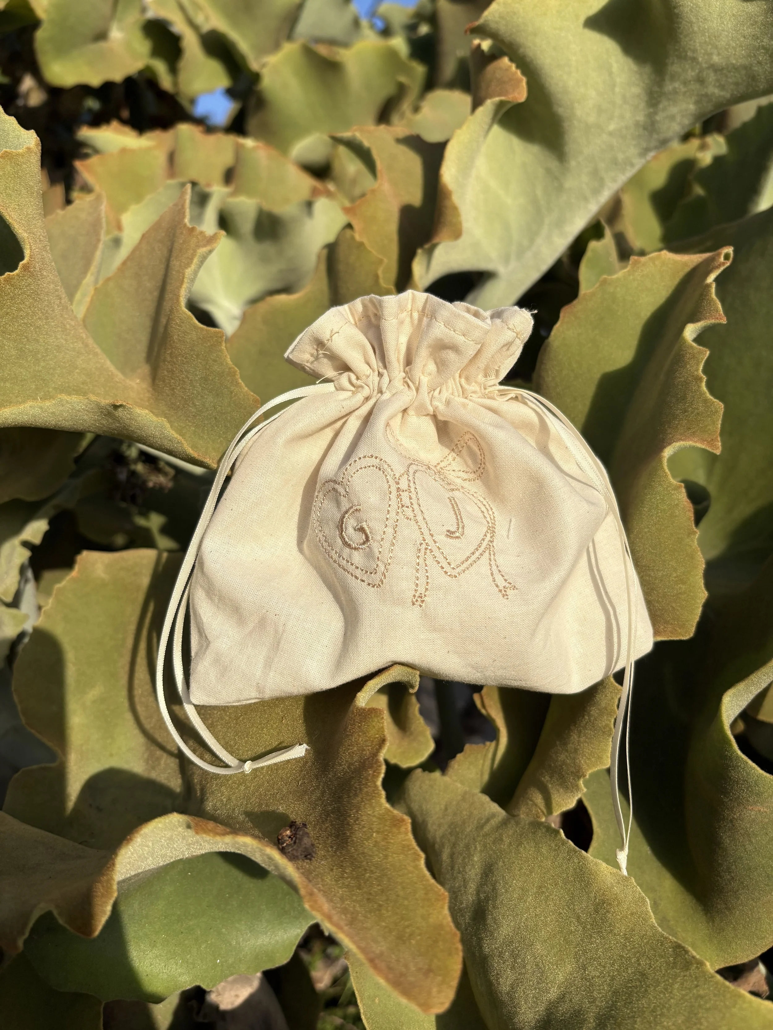 Chuppah Glass Bag — Locket with Initials