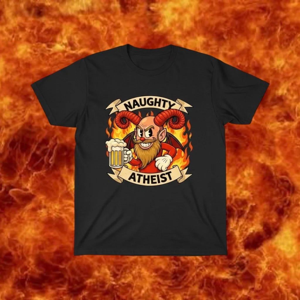 Naughty Atheist T-Shirt (Black)