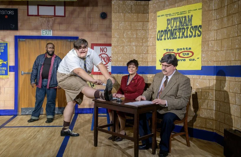 Tyson Pappas as William Barfee in the 25th Annual Putnam County Spelling Bee.