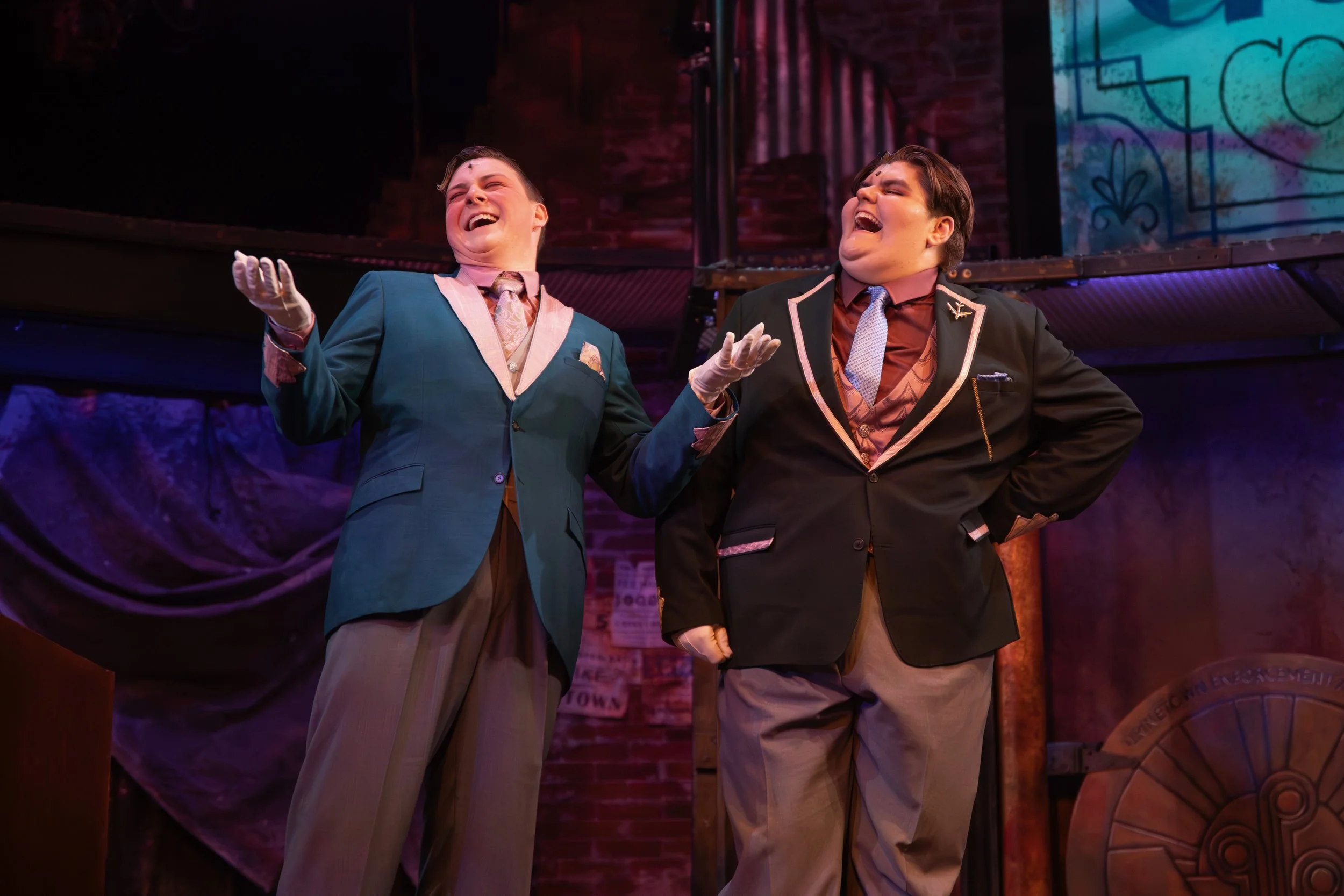 Tyson Pappas as Senator Fipp in Urinetown. 
