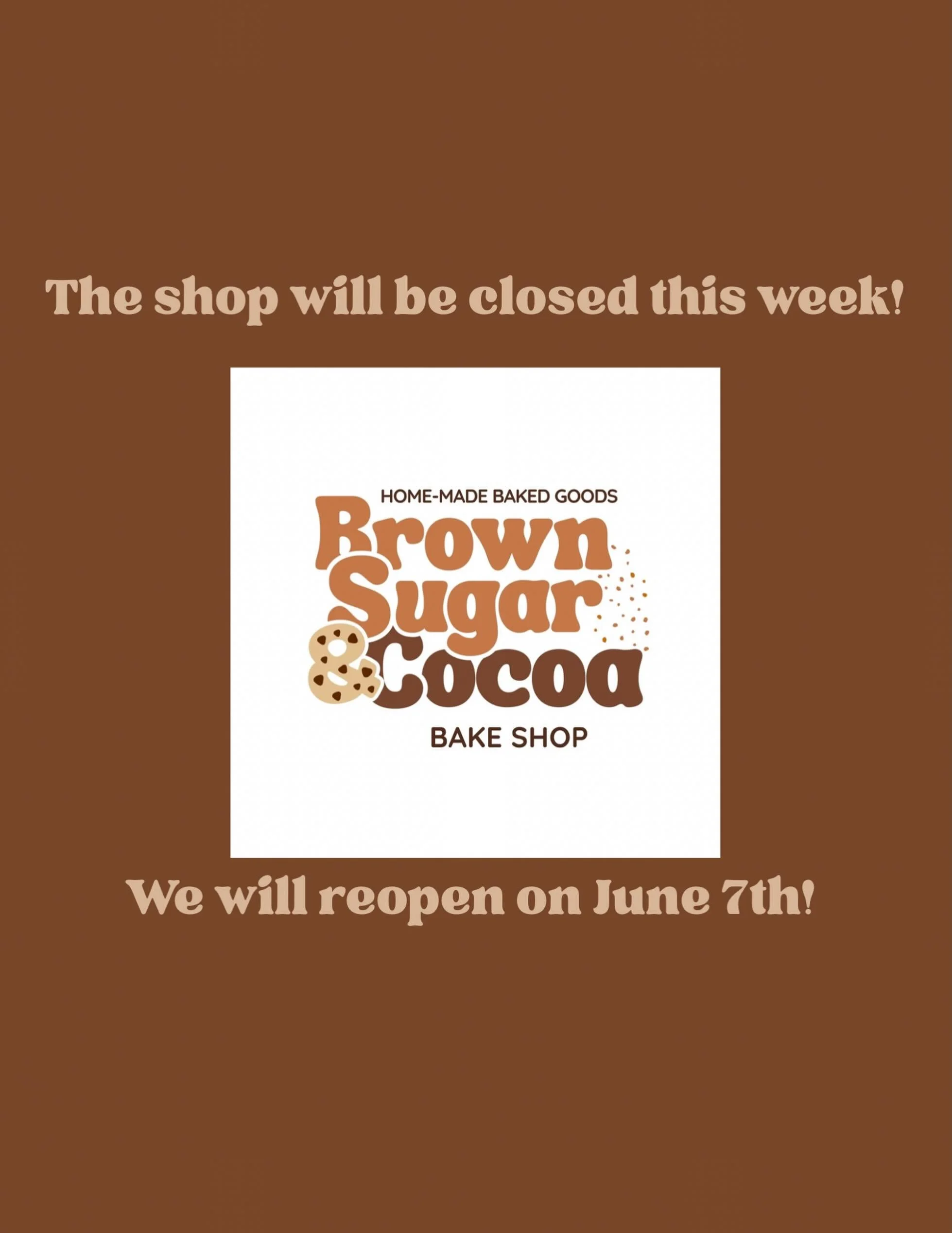 Hi friends! 👋🏽👋🏽 
We&rsquo;d love to be able to provide you with your favorite cookies and cinnamon rolls this week, but due to conflicting schedules, we thought it best to take a break. 

Rest is good. 

See you next week!