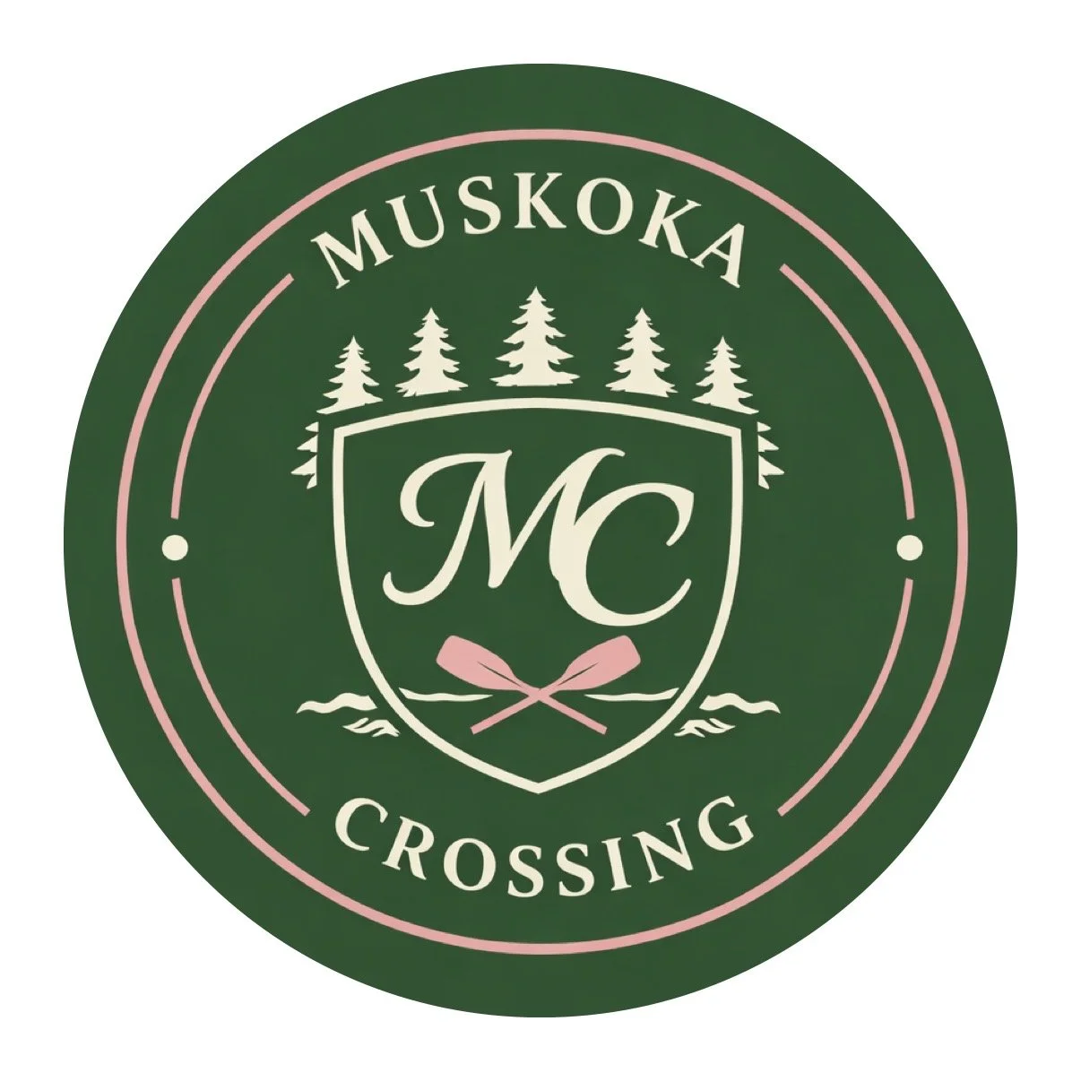 Muskoka Crossing Crest Sticker