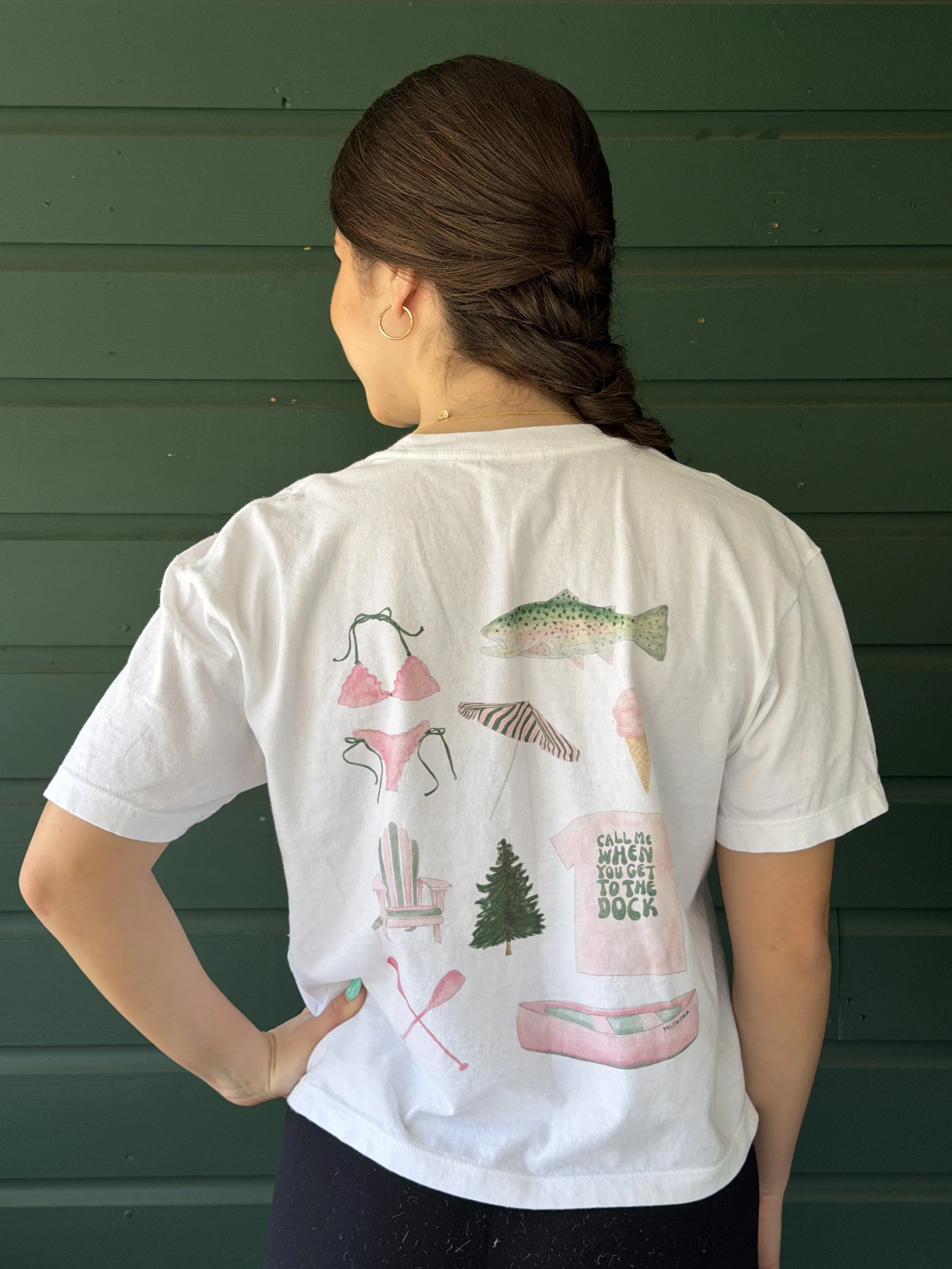 Muskoka Crossing x Wish You Were Here Studio Watercolour Cropped Tee