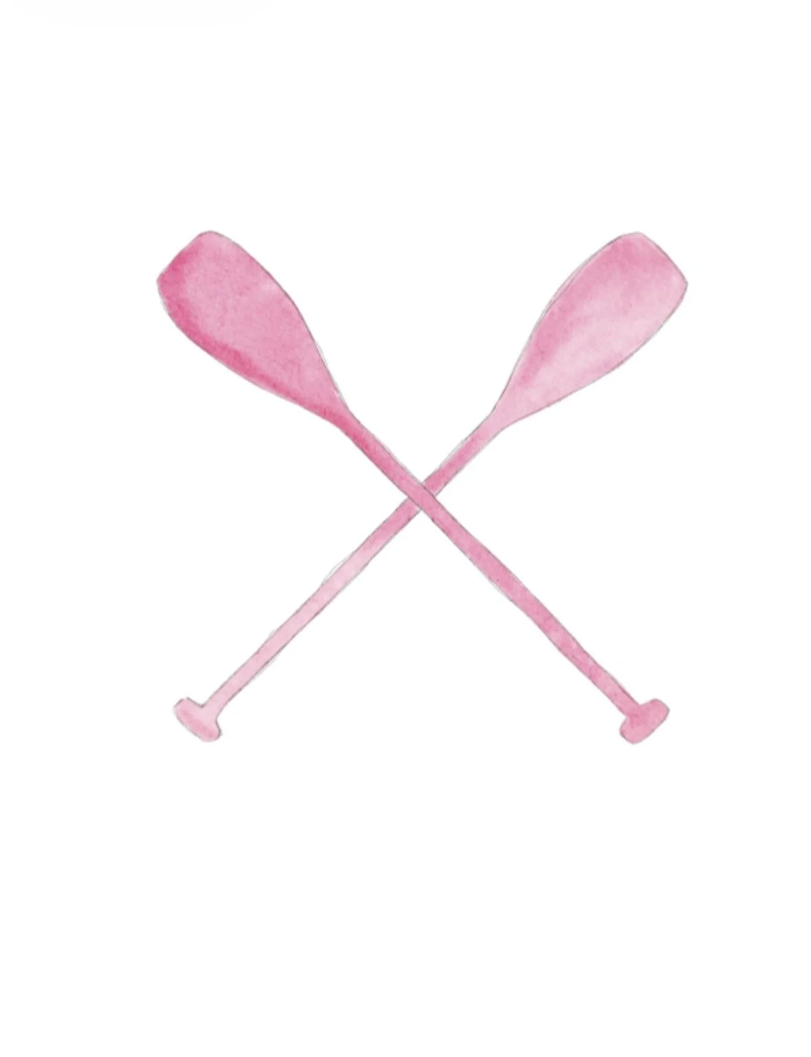 Muskoka Crossing x Wish You Were Here Studio Pink Paddles Art Print