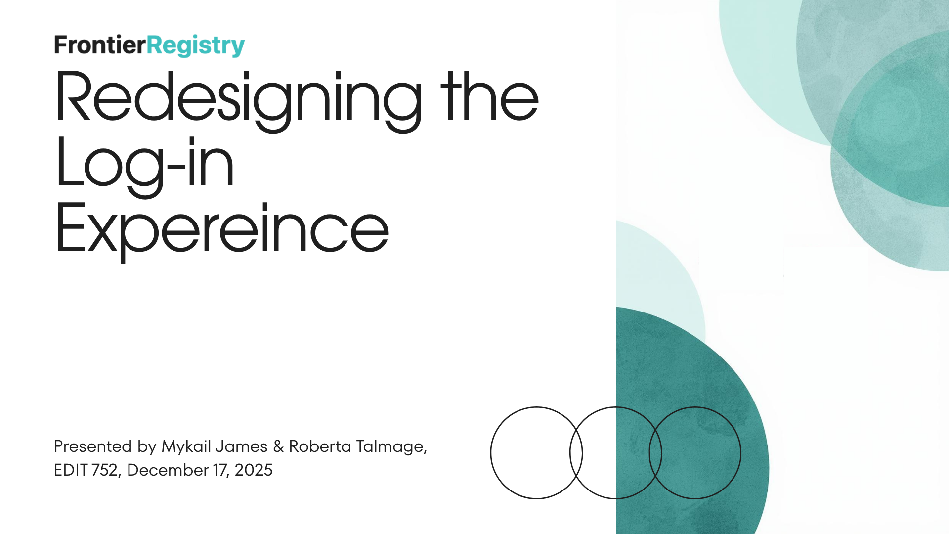 Frontier Registry: Redesigning for Researchers