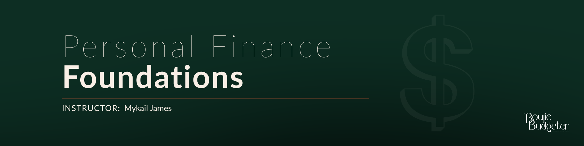 eLearning Course: Personal Finance Foundations