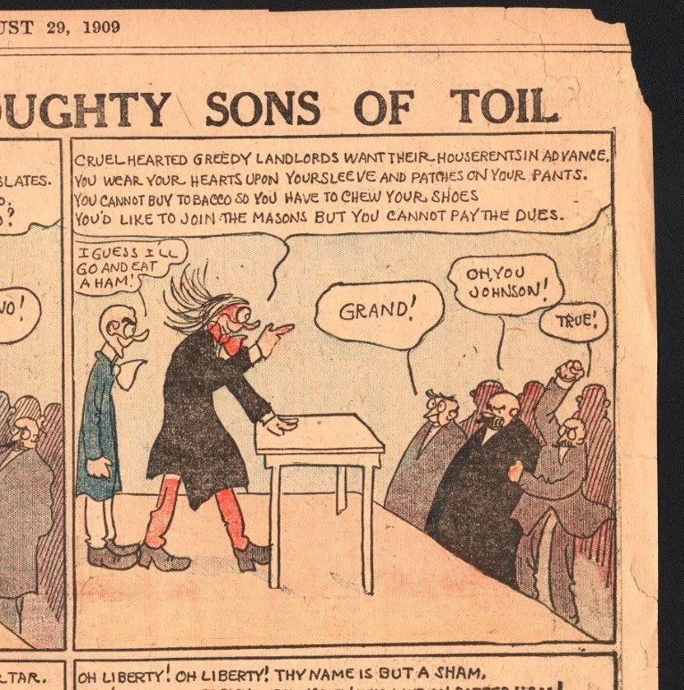 1909 Bradford JINGLING JOHNSON comic scan for sale19090829 detail 3.jpg