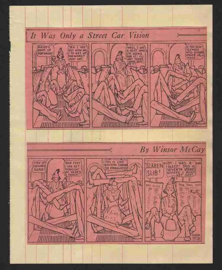 Winsor McCay - Surreal Street Car Daily Strip 1912