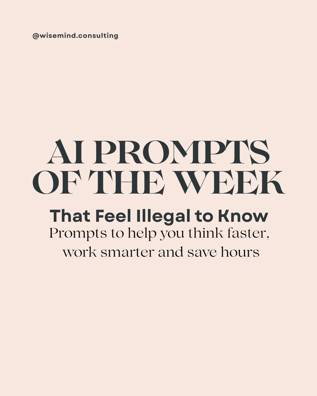 6 AI Prompts that feel illegal to know!

The reason these prompts work so well is because they help with the exact things founders tend to get stuck on: researching tools, learning new topics, making quicker decisions, finding growth opportunities, u